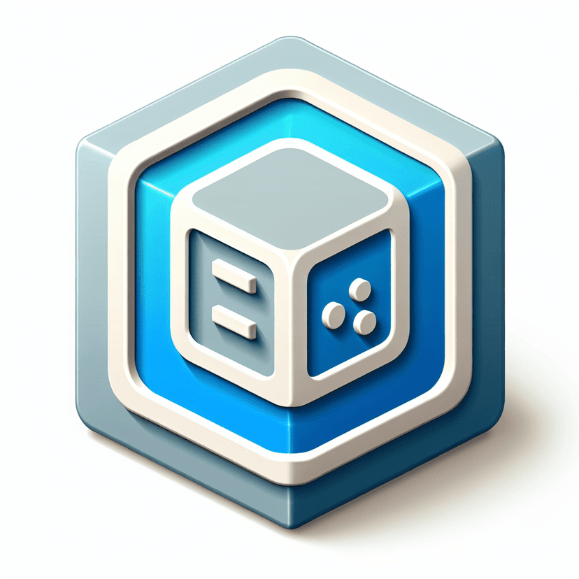 Main icon for A Light Gray Cuboid With A Logo Of Console Monitor On Top