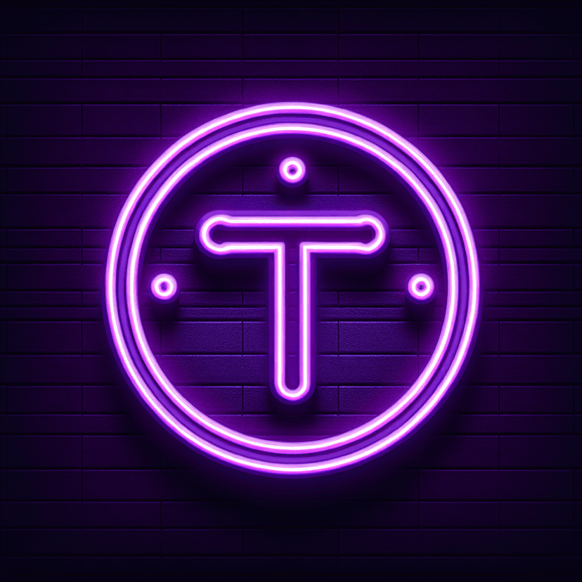 Main icon for Simple Clock With A Rounded Letter "t" For Hands. Fill The Entire Space