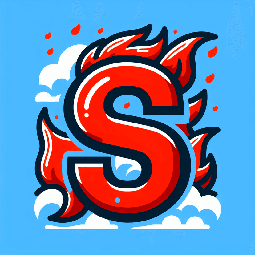 Main icon for The Big Red Letter "s" In The Sky With Red Flames In The Background