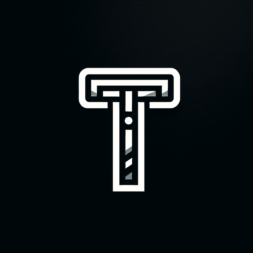 Main icon for Letter T, Decorative But Classic
