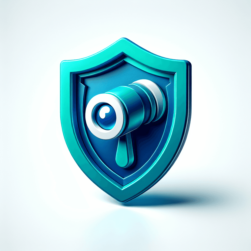 Main icon for A Superhero Shield With A White Spyglass On The Shield
