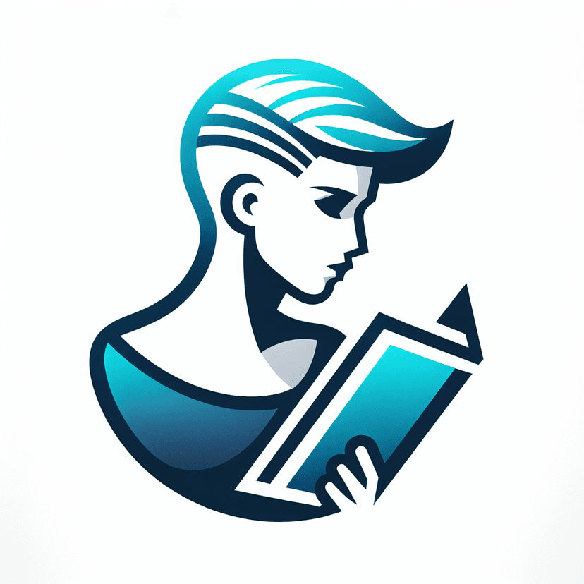 Main icon for A Stylized Woman With Short Undercut Hairstyle With Shaved Sides, Reading A Book