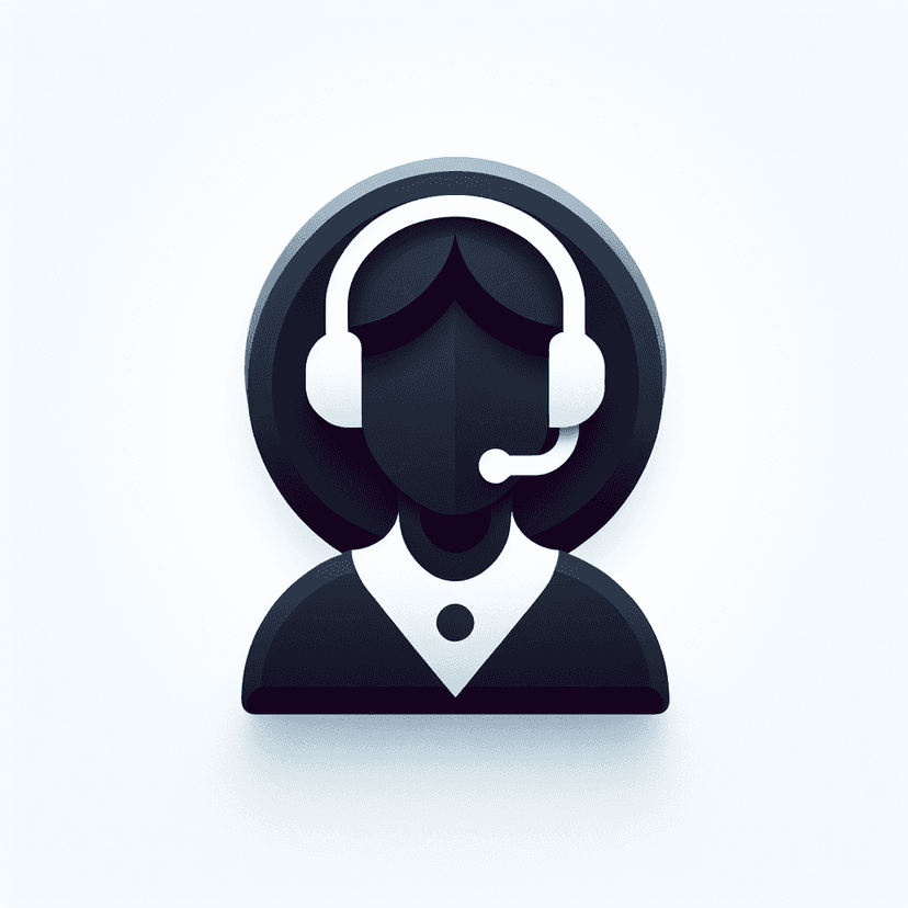 Main icon for Minimalist Design Clean Lines, Soft Gradients, Rounded Edges,sleek, Polished Techsupport Black Woman