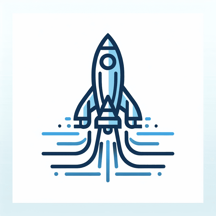 Main icon for A Sleek Rocket Taking Off.