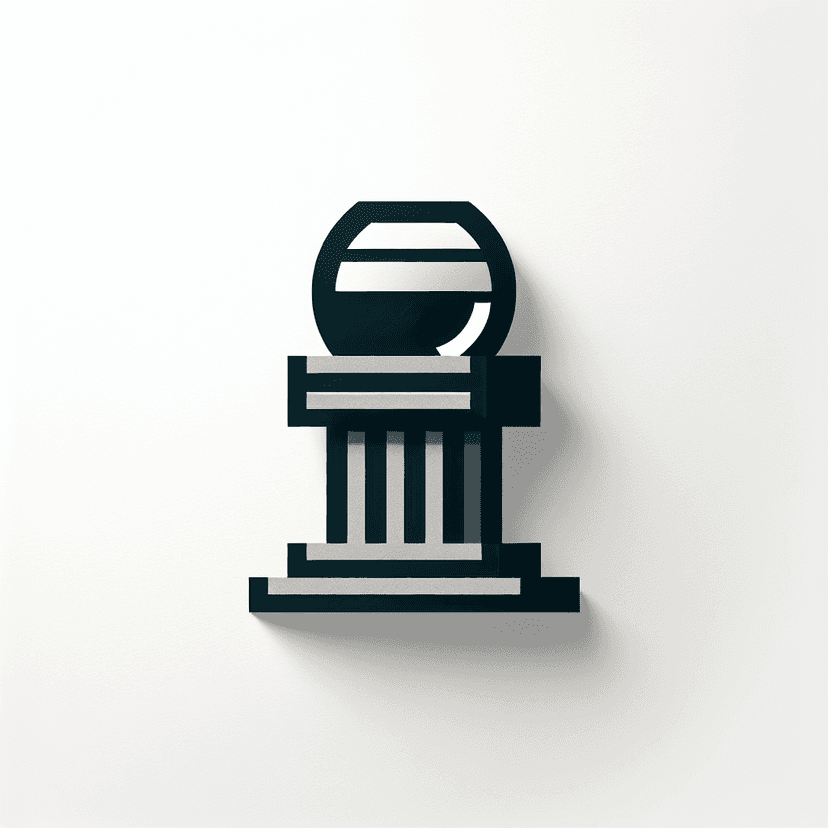 Main icon for Paper Cutout Stone Pedestal With A Fishbowl On Top Of It