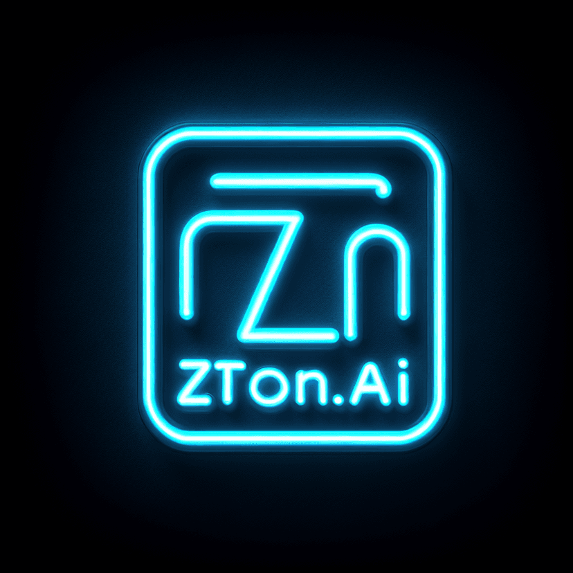 Main icon for The Word "ztron.ai" With Some Design Without Numbers Or Letters.
